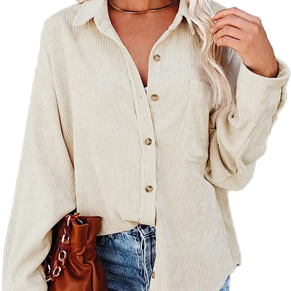 Corduroy Button Down Shacket